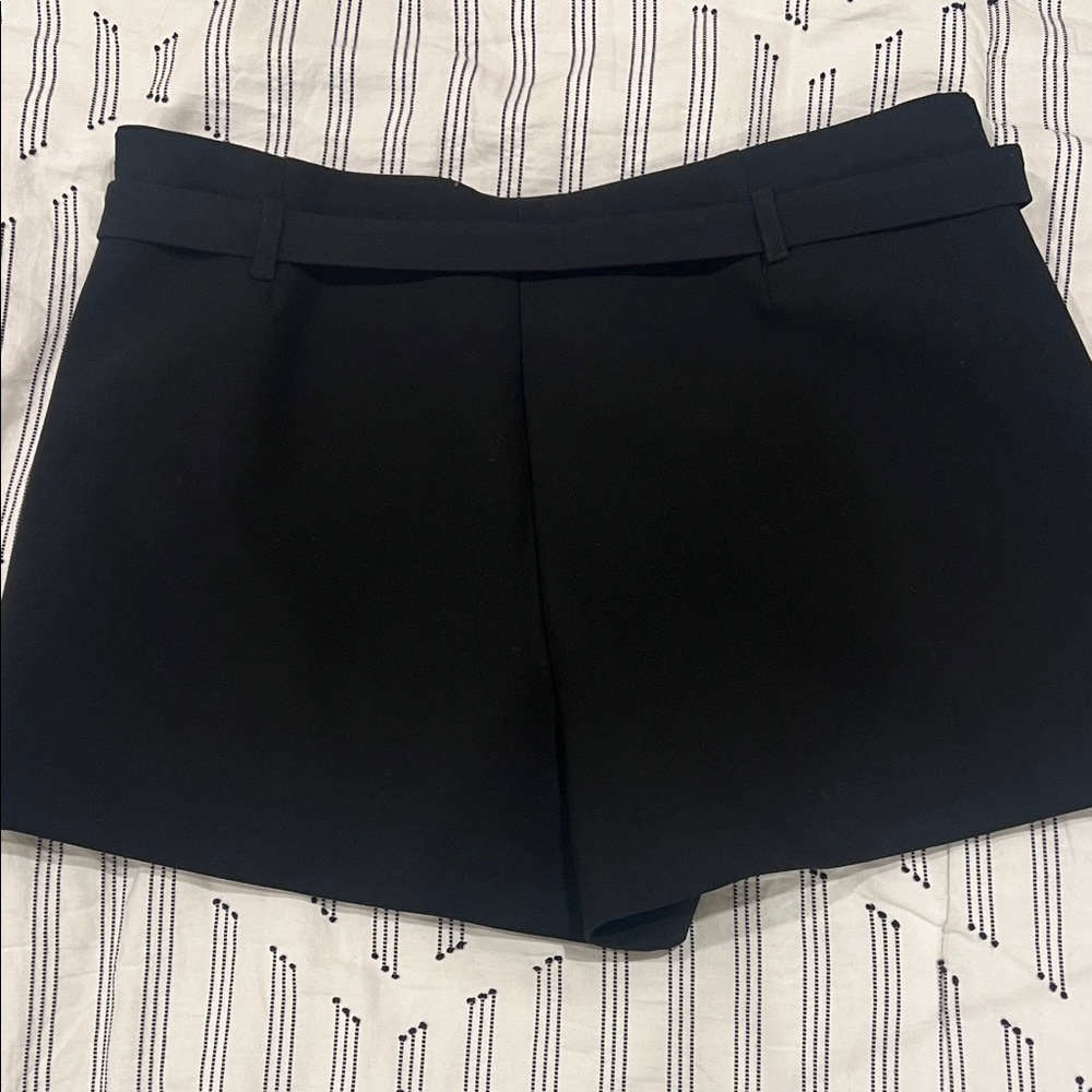 Zara Belted Black Skort with Pleat - Picture 2 of 3